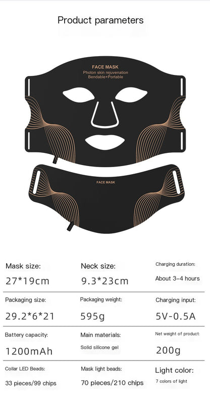 LED Light Therapy Beauty Mask Set